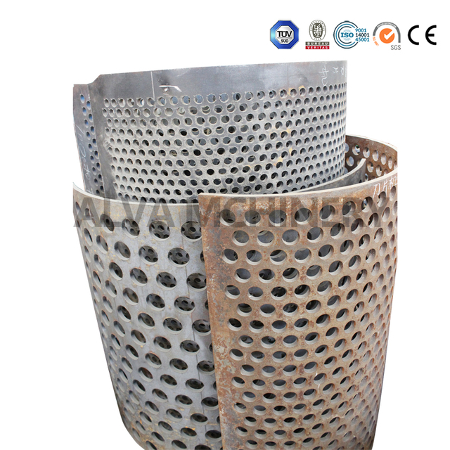 Crushing machine leather screen