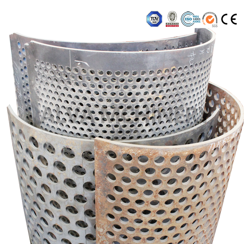 Crushing machine leather screen