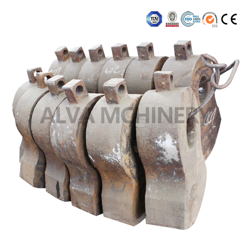 Crushing machinery hammer