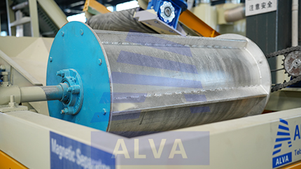 회전식 드럼 자기 분리기