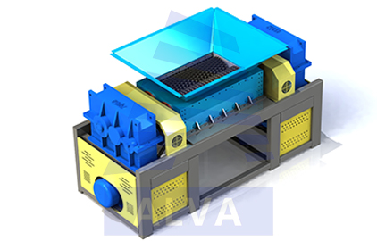 High torque twin shaft shredder