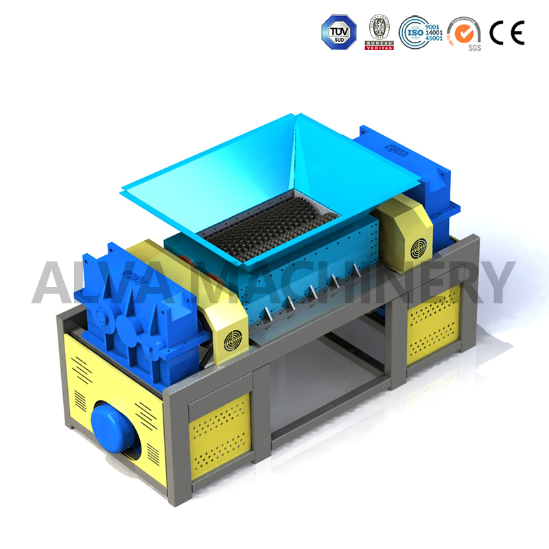 1200 model twin shaft shredder