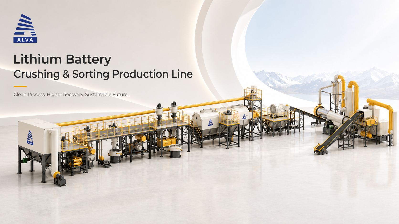 LITHIUM BATTERY CRUSHING & SORTING LINE