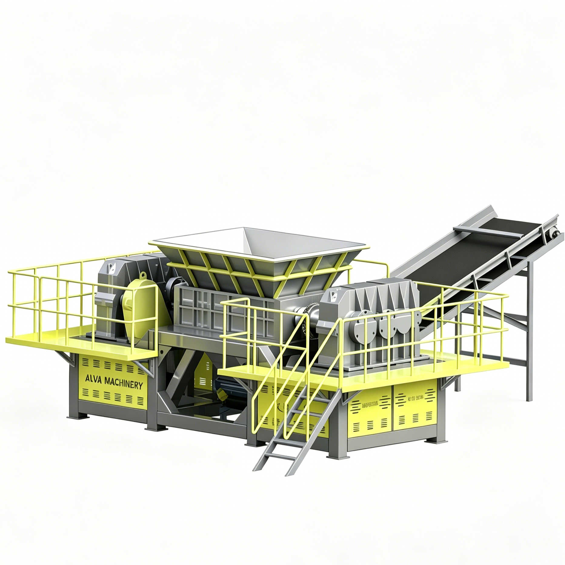 Double Shaft Shredder for tire recycling