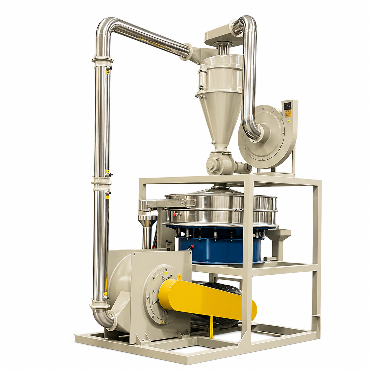 Plastic Pulverizer Processing Flow